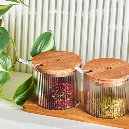 Karaca Massimo 3-Piece Transparent Spice Set, 153.09.01.0579