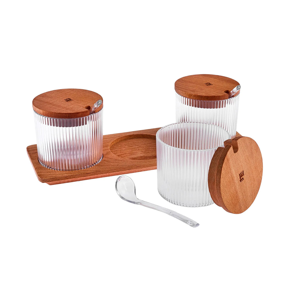 Karaca Massimo 3-Piece Transparent Spice Set, 153.09.01.0579