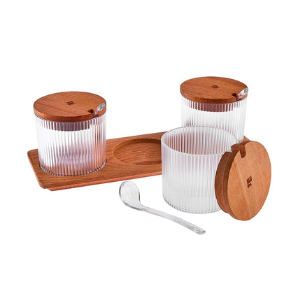 Karaca Massimo 3-Piece Transparent Spice Set, 153.09.01.0579