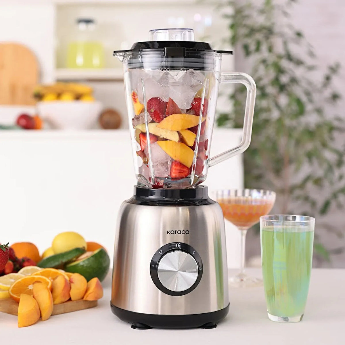 Karaca Inox 1.5 L Glass Bowl Smoothie Blender, 153.09.01.3425