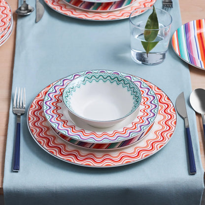 Karaca Bailando 24-Piece Porcelain Dinner Set for 6 People, 153.03.06.8273