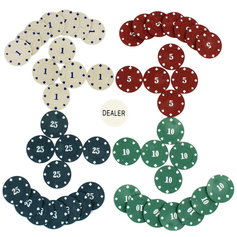 Cool Gift, 100Pcs Poker Chips In Tin Box