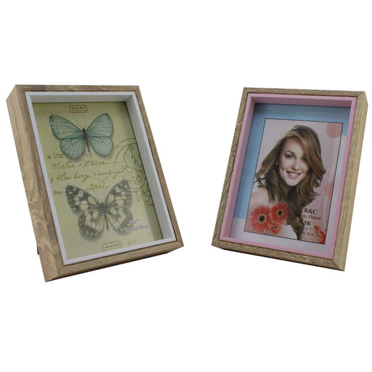Cool Gift, Wood Picture Frame With Glass Front, 5 X7 Inches, Available in Different Colors
