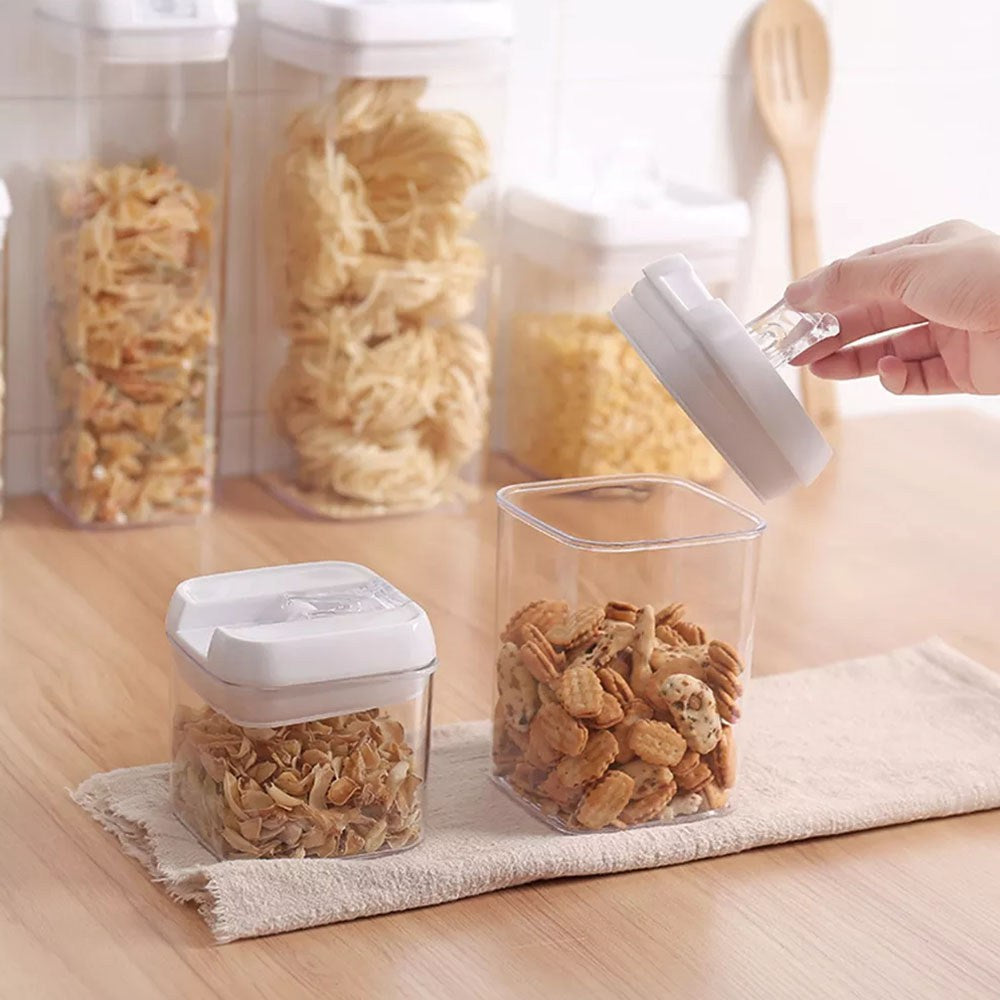 Cool Gift, 4 Pcs Set, Easy Lock Food Storage Round Shape