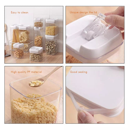 Cool Gift, 4 Pcs Set, Easy Lock Food Storage Round Shape