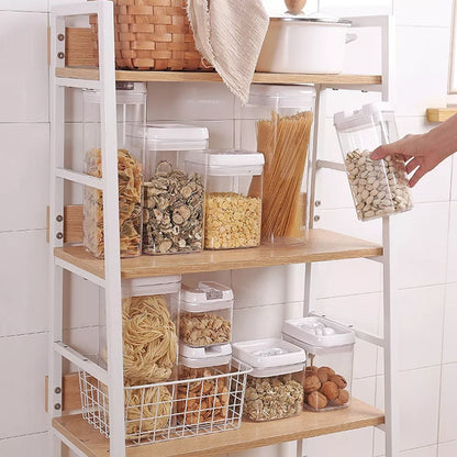 Cool Gift, 4 Pcs Set, Easy Lock Food Storage Round Shape