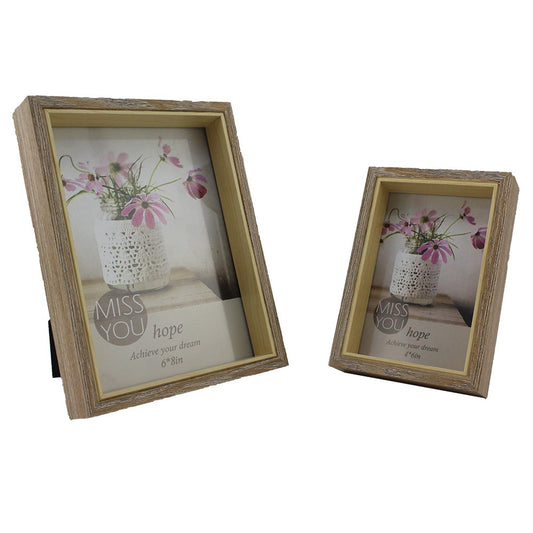 Cool Gift, Wood Picture Frame With Glass Front, Available in Different Sizes