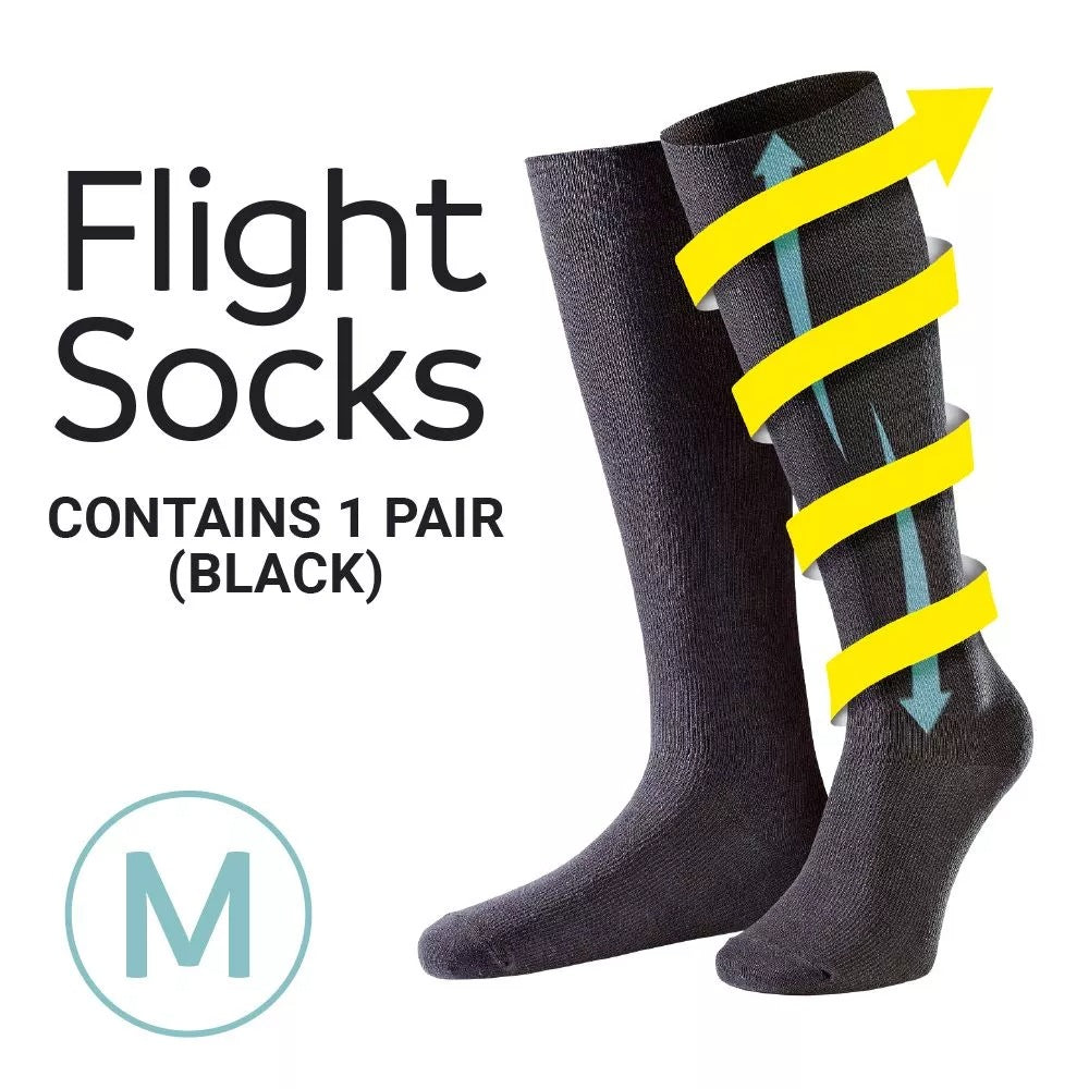 Go Travel, Flight Socks Black M