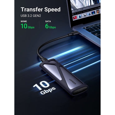 Ugreen, Usb C 3.2 Thunderbolt 3 Enclosure For M.2 Pci-E Nvme Ssd With Silicon Protection Cm400 - 90264