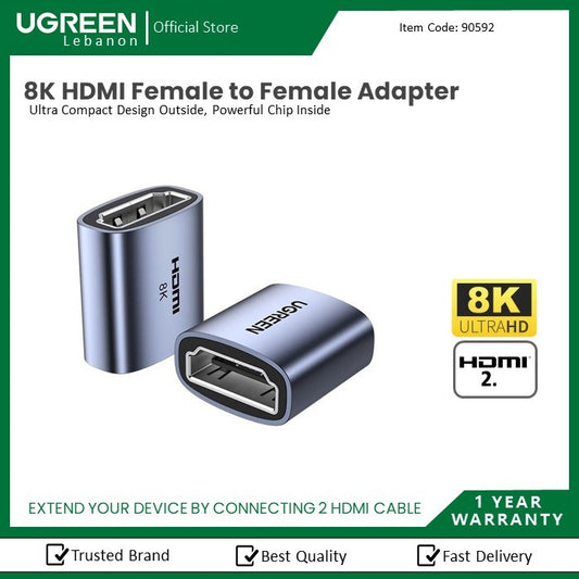Ugreen, 8K Hdmi Extender Female To Female Adapter Ugreen Hd159 - 90592