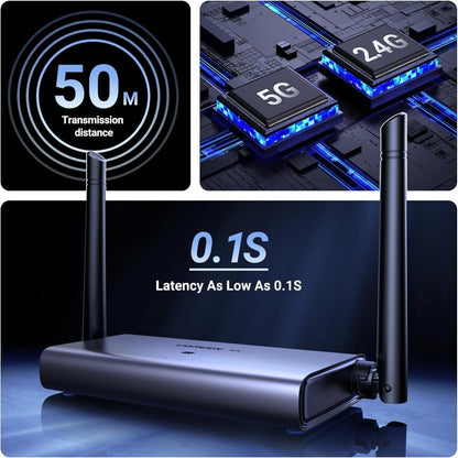 Ugreen, 4K Hdmi Wireless Extender, 50 Meters Long Distance, Hdmi & Vga-Receiver Ugreen Cm586 - 90909A