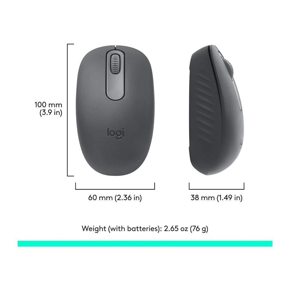 Logitech, Wireless Mouse M196 Bluetooth Graphite