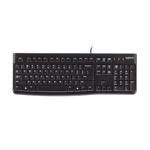 Logitech, Wired Keyboard?K120?En/Ar Black