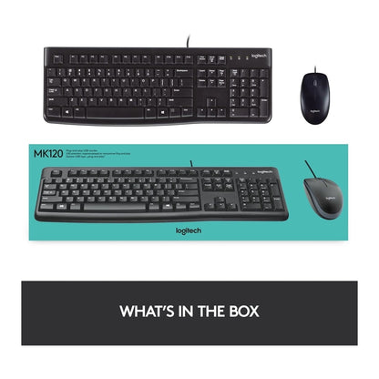 Logitech, Wired Combo Mk120 En/Ar