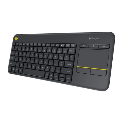Logitech, Keyboard Wireless K400 Plus Touchpad Black Ara