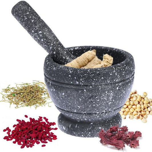 Cool Gift, Household Manual Garlic Grinder Set Resin Pot