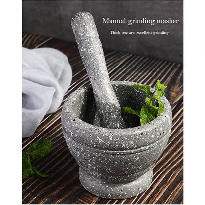 Cool Gift, Household Manual Garlic Grinder Set Resin Pot