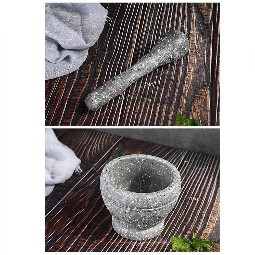 Cool Gift, Household Manual Garlic Grinder Set Resin Pot