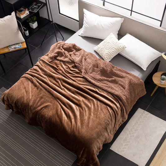 Cool Gift, 160x200 cm, Single Sherpa Throw Blanket, Available in Different Colors