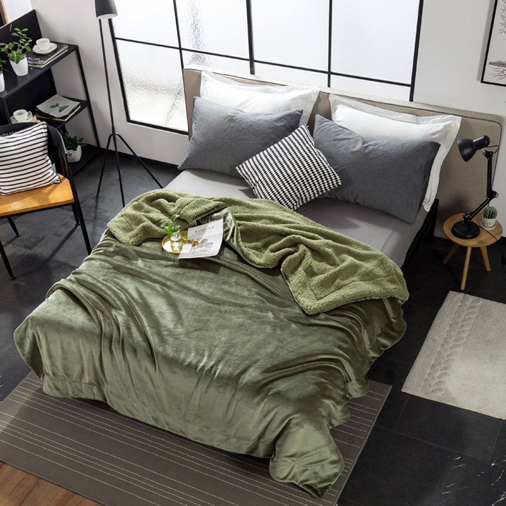 Cool Gift, 160x200 cm, Single Sherpa Throw Blanket, Available in Different Colors