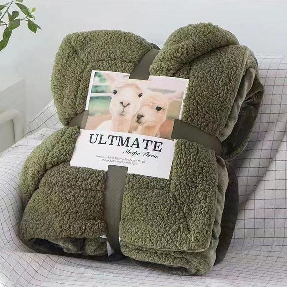 Cool Gift, 160x200 cm, Single Sherpa Throw Blanket, Available in Different Colors
