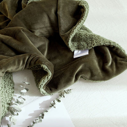 Cool Gift, 160x200 cm, Single Sherpa Throw Blanket, Available in Different Colors