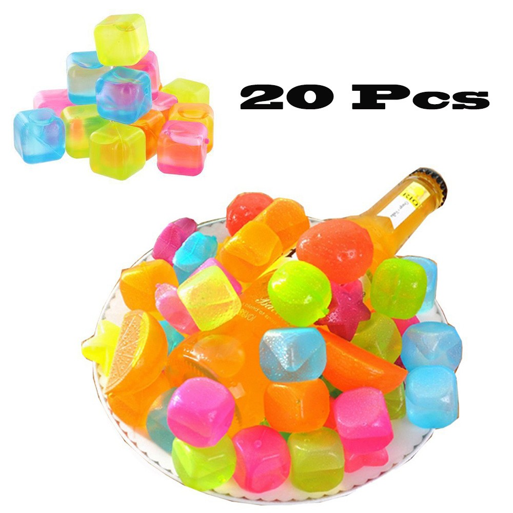 Cool Gift, 20pcs Reusable Ice Cube, Available in Different Colors
