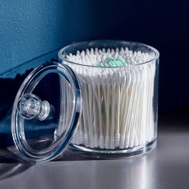 Cool Gift, Acrylic Cosmetic Organizer, Cotton Buds Round #2196