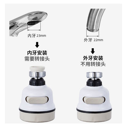 Movable Kitchen Tap, Water Saving Device 360 Degree Rotary, Available In Different Sizes