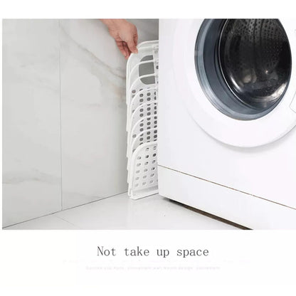 Cool Gift, Foldable Wall Mounted Laundry Basket - White