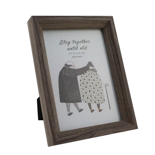 Cool Gift, Wood Picture Frame With Glass Front, 5 X7 Inches, Brown