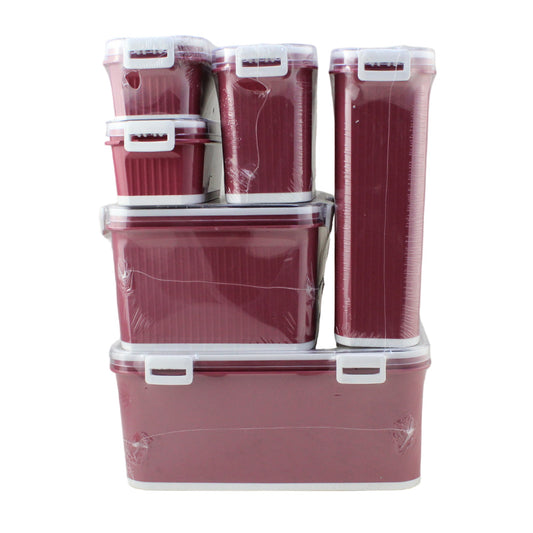 Cool Gift, Antibacterial Fresh Box Set Of 7 Pcs Food Container #W-03, Available in Different Colors