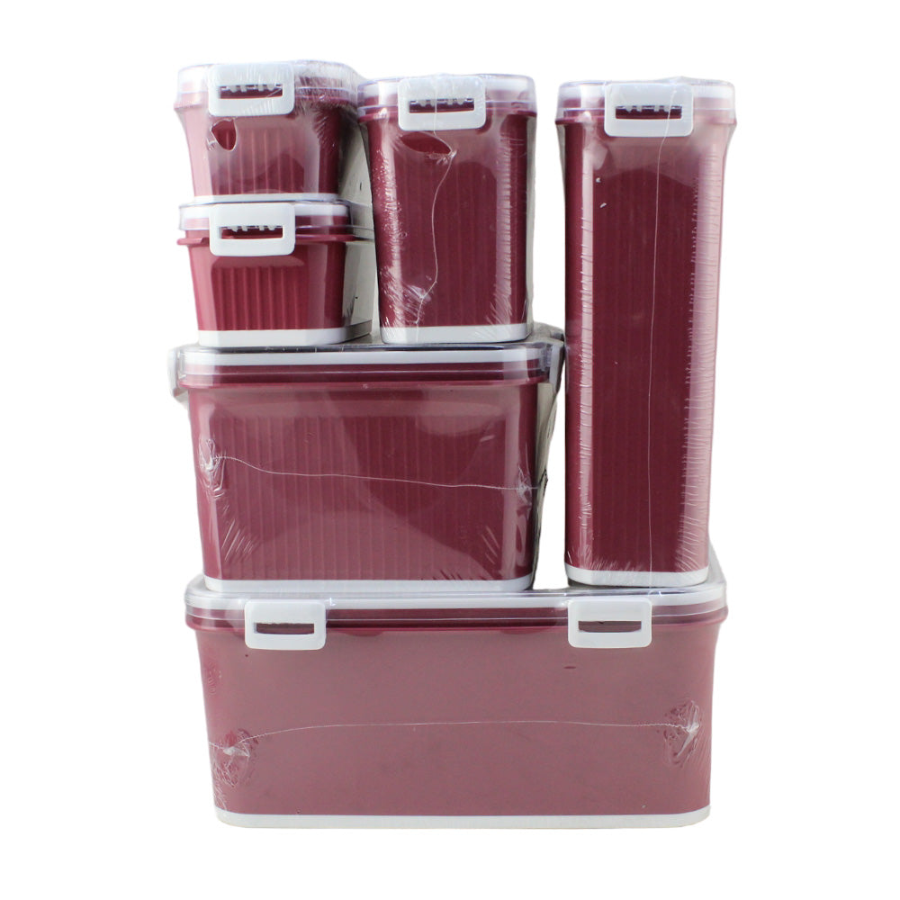 Cool Gift, Antibacterial Fresh Box Set Of 7 Pcs Food Container #W-03, Available in Different Colors