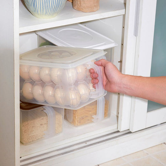 Cool Gift, Egg Plastic Food Storage Container Fridge Storage