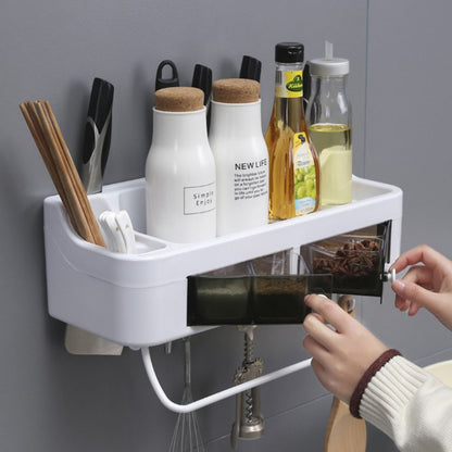 Cool Gift, Suction Cup Spice Rack with Hook