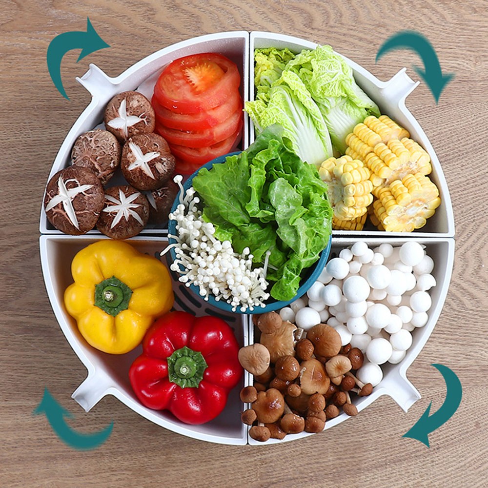 Cool Gift, Large Home Creative Rotating Hot Pot Platter, Available in Different Colors