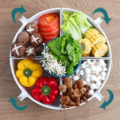 Cool Gift, Large Home Creative Rotating Hot Pot Platter, Available in Different Colors