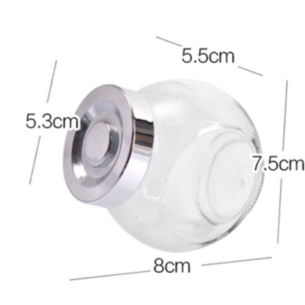 Cool Gift, Glass Jar With Silver Lid Set, Available in Different Sizes