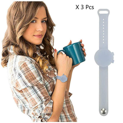 Cool Gift, Wristband Hand Sanitizer 3 Pcs Mixed Colors #02