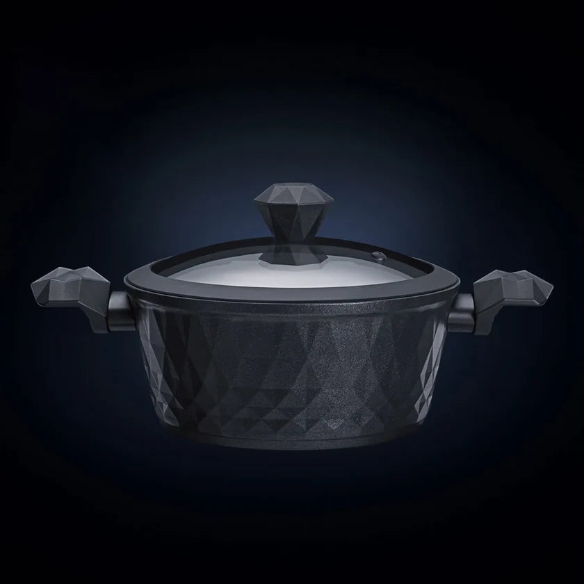 Karaca BioDiamond Non-Stick Antibacterial Handle Induction Stockpot 24 cm, 153.03.08.0423