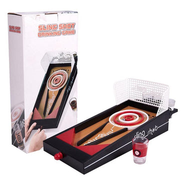Cool Gift, Lingshot Drinking Game with 4 shot glasses