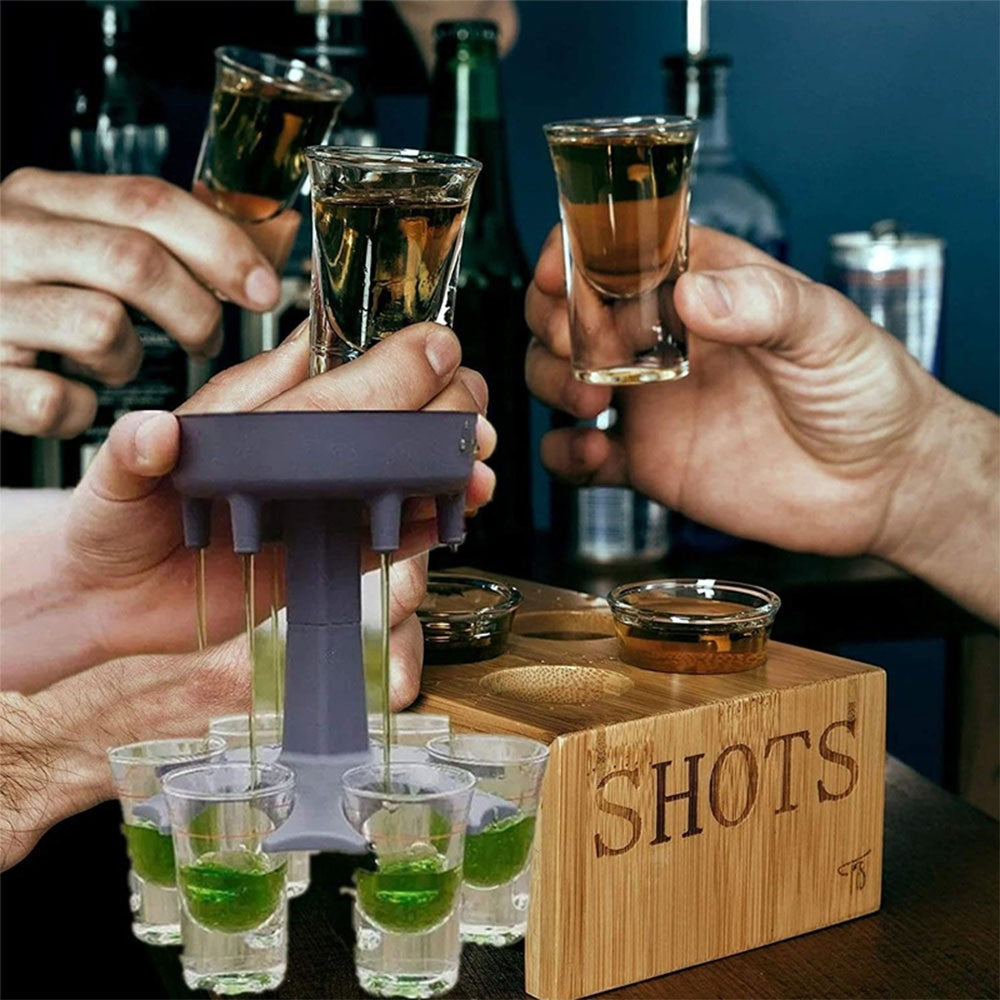 Cool Gift, 6 Shot Glass Dispenser and Holder