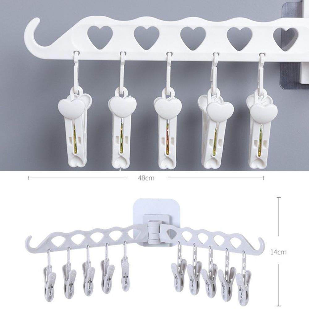 Cool Gift, Multi-Function Clothes Hanger Socks Clip, Available In Different Colors