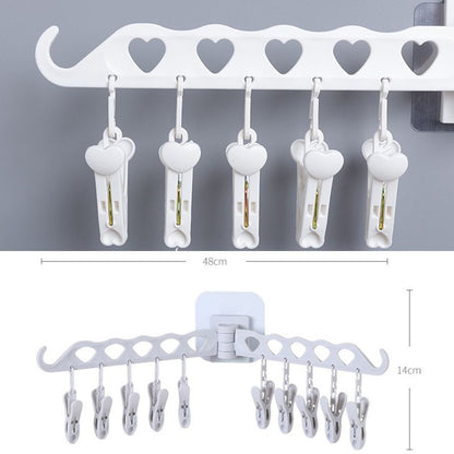 Cool Gift, Multi-Function Clothes Hanger Socks Clip, Available In Different Colors