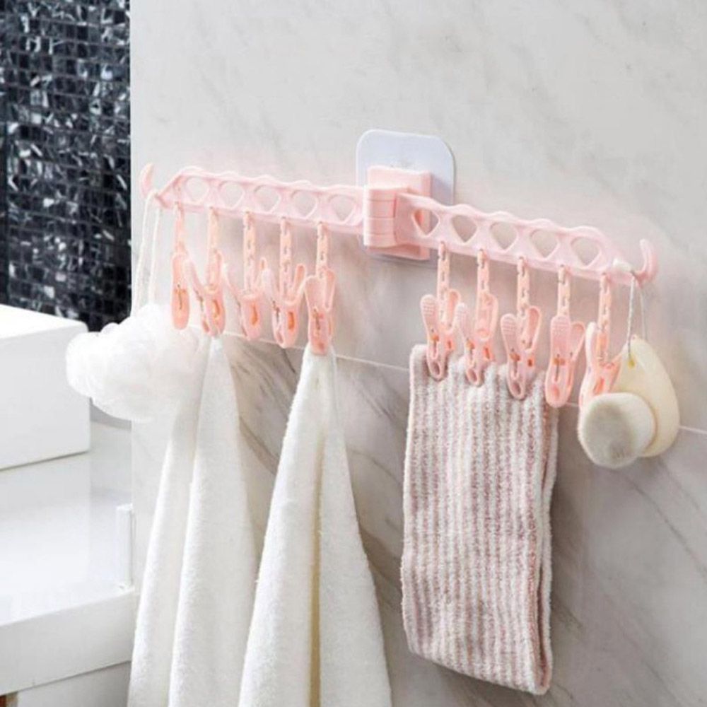 Cool Gift, Multi-Function Clothes Hanger Socks Clip, Available In Different Colors