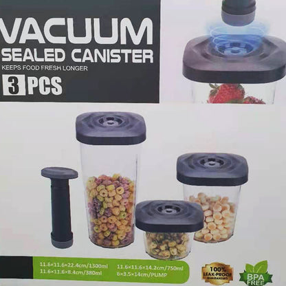 Cool Gift, 3 PCS Food Storage Container with Vacuum Sealed Set