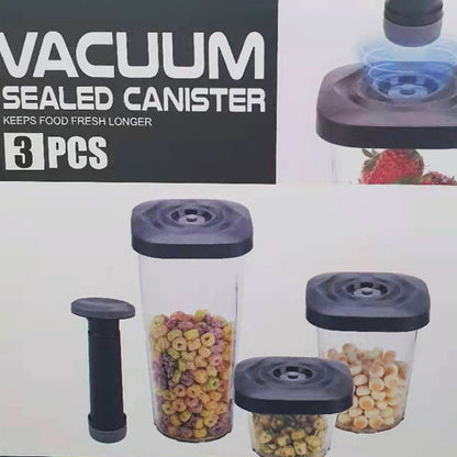 Cool Gift, 3 PCS Food Storage Container with Vacuum Sealed Set