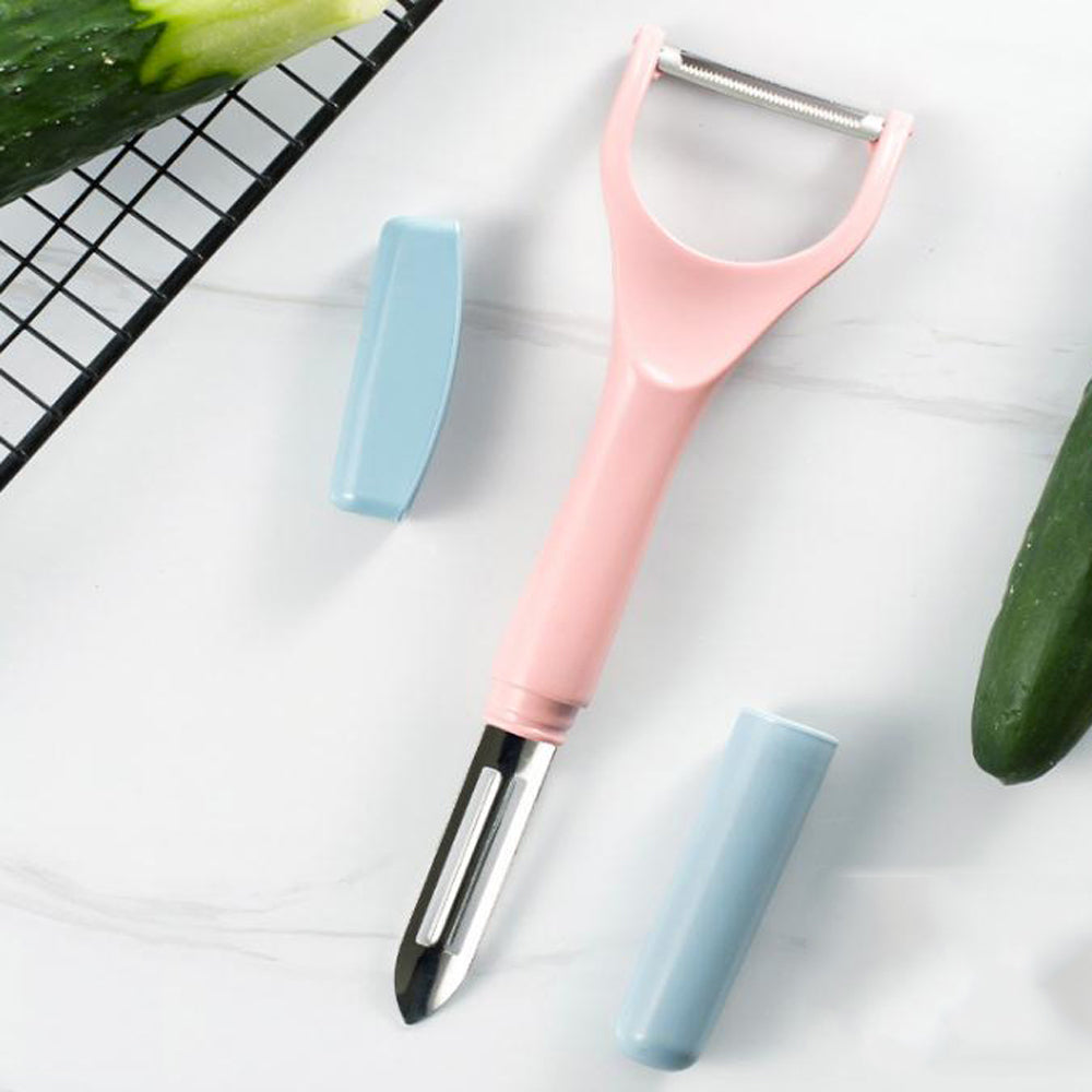 Cool Gift, Practical Peeler and Vegetable Chopper 2-in-1 Dual Function