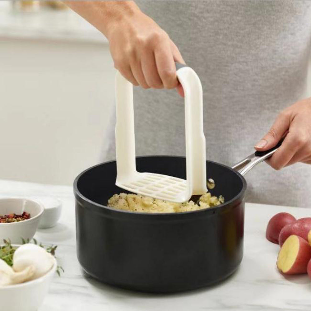 Cool Gift, Plastic Potato Masher Ergonomic With Non-Slip Grip