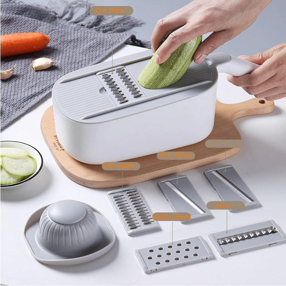 Cool Gift, Multi-functionalVegetable Cutter 6 Blades